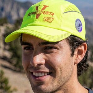 Gorra fluorescente verde running